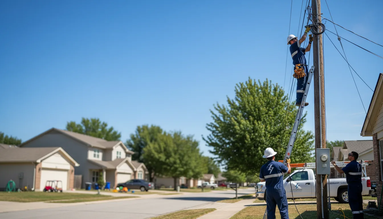 Residential electrician providing installation services in Amity, MO
